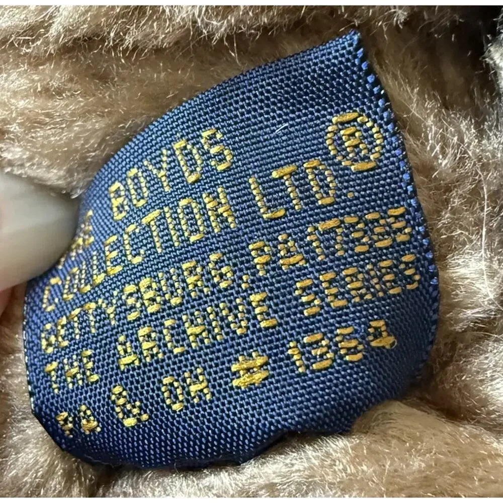 Vintage Boyds Bears #1364 Archive Series 16” Jointed Plush Bear Outfit Tags